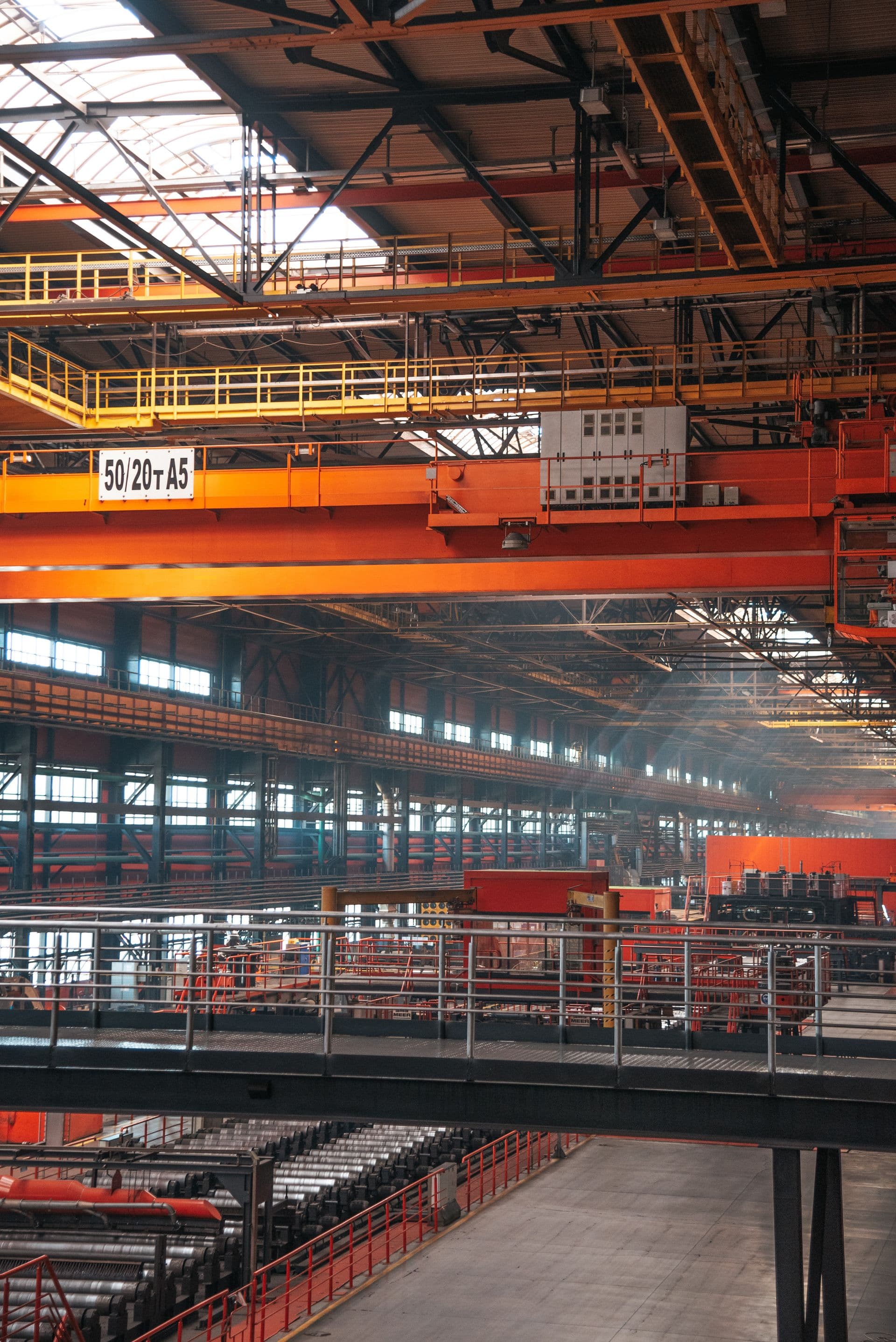 Heavy-lift crane placing an oversized load